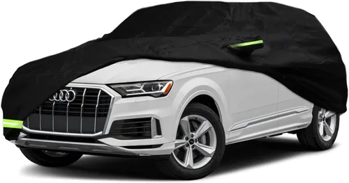 Vista 9 de YIXIN Funda impermeable para automóvil Audi A3/S3 2013-2026, ajuste personalizado, correa 100% impermeable a prueba de viento y bandas de cremallera