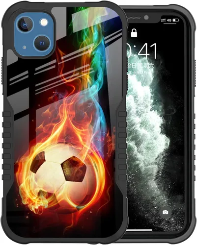 Vista 7 de Funda compatible con iPhone 13/14, a prueba de golpes, arañazos, diseño Kawaii de gato, color negro Anime Gato Kawaii