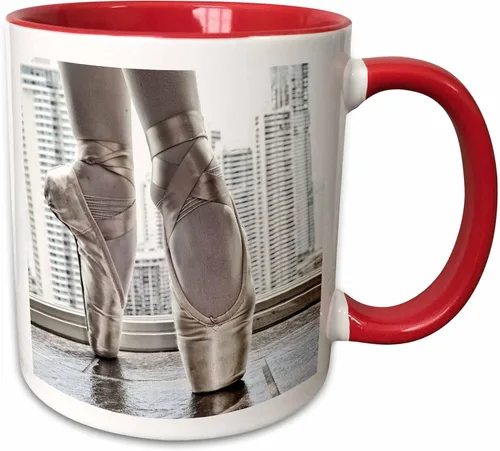 Vista 11 de 3dRose Bailarina en zapatos de punta con edificios detrás - Tazas (mug_219708_9)