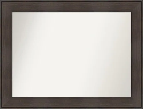 Vista 99 de Amanti Art Espejo personalizado, espejo de baño de veta de madera rústica William, espejo de pared o espejo de tocador de baño sobre el fregadero