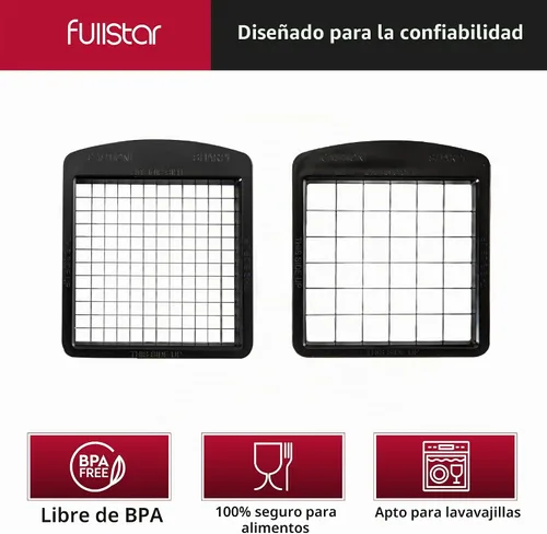 Vista 6 de Fullstar Juego de repuesto de cuchillas – Solo compatible con modelos selectos de picador de verduras Fullstar – Juego de inserción de 2 piezas