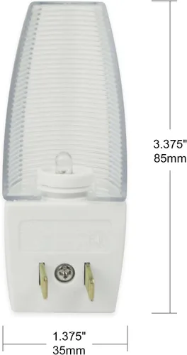 Vista 4 de OSKOS Paquete de 6, luz nocturna LED enchufable con sensor automático de atardecer a amanecer, ideal para dormitorio, baño, pasillo, certificación