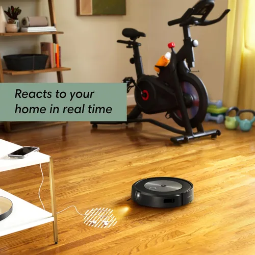 Vista 4 de iRobot Roomba j7+ (7550) Robot aspirador con vaciado automático – Utiliza la navegación PrecisionVision para identificar y evitar objetos como