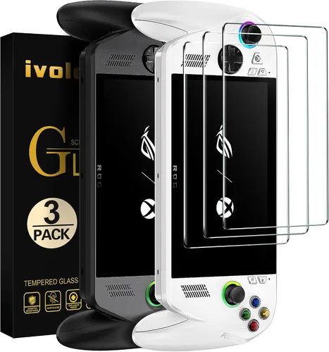 Vista 16 de ivoler Paquete de 3 protectores de pantalla grabados antirreflejos para ASUS ROG Xbox Ally/ROG Xbox Ally X Handheld 2025, vidrio templado