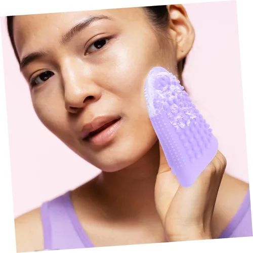 Vista 9 de FRCOLOR Cepillo de limpieza facial suave Cepillo facial de silicona Limpieza profunda Depurador de poros profundos Herramienta de lavado facial