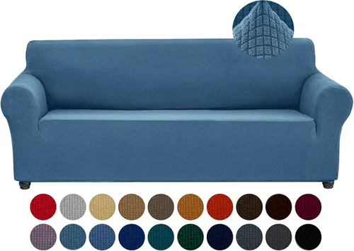 Vista 17 de Joccun Funda Elástica para Silla Sofá, Funda de Sofá de 1 Pieza Tela Jacquard de Spandex con Parte Inferior Elástica, Protector de Muebles Lavable