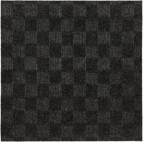 Vista 3 de Mohawk Home Baldosa de alfombra de 24" x 24" para interiores/exteriores, altura de pelo de 0.25", despegar y pegar, poliéster negro, (15 baldosas)