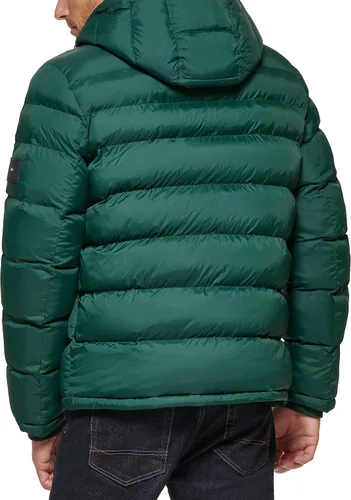 Vista 4 de Tommy Hilfiger Men's Hooded Puffer Jacket (Standard and Big & Tall)