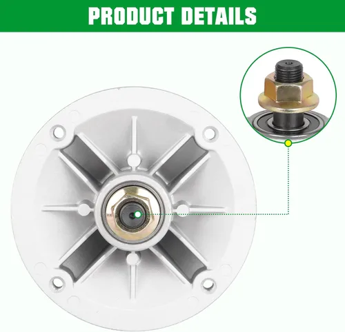 Vista 4 de Youxmoto Conjunto de husillo de cubierta de 42 pulgadas 110-6866 117-1192 apto para Toro Timecutter Z4200 Z4202 Z4220 Z4235 Z5020 paquete de 2