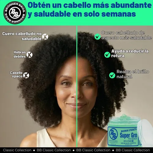 Vista 4 de Bronner Brothers Super Gro Maximum Strength, 6 onzas
