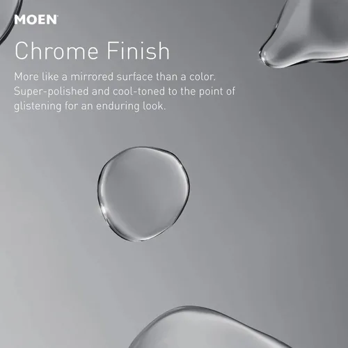 Vista 9 de Grifo de cocina Moen Essie cromado de una manija con arco alto y rociador extraíble con resorte de preenjuague con Power Clean, 87814
