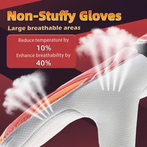 Vista 25 de Guantes de portero de fútbol para jóvenes y niños, guantes de portero con palmas de súper agarre, guantes de fútbol antideslizantes, protección