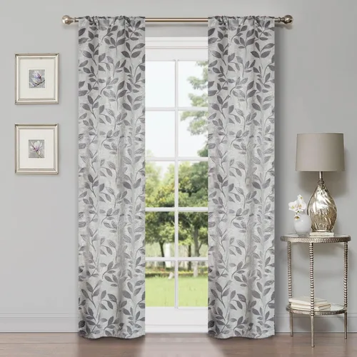 Vista 17 de BLUENILEMILLS BNM - Paneles de cortinas opacas para oscurecer la habitación con bolsillo para barra, cortinas perfectas para ventanas de cocina