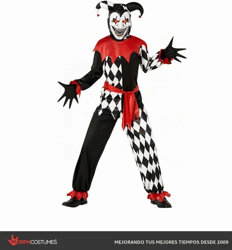 Vista 6 de Morph, Disfraz de bufón para niños, disfraces de Halloween para niños