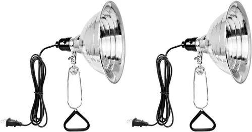 Vista 14 de Simple Deluxe Paquete de 1 lámpara de abrazadera con reflector de aluminio de 10.5 pulgadas y protector de bombilla de hasta 250 W, enchufe E26