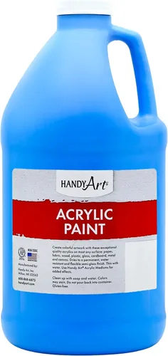 Vista 32 de Handy Art Pintura acrílica, juego de 12 colores, botellas de 16 onzas, acrílico líquido para estudiantes semibrillante, consistencia de flujo