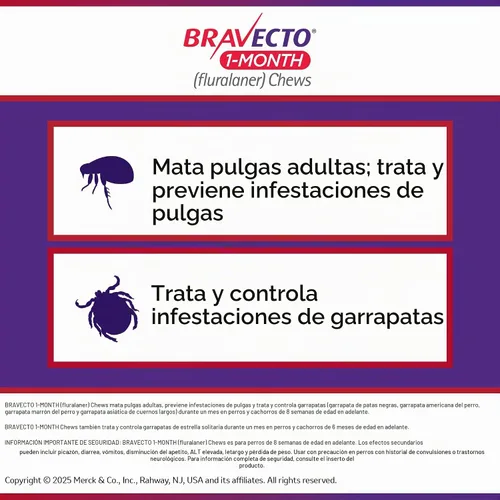 Vista 7 de BRAVECTO - Masticables de 1 mes para cachorros, >44-88 libras, 1 masticable, caja azul