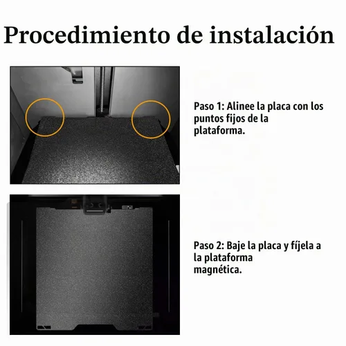 Vista 6 de Placa de construcción H2C para Bambu Lab A2L Hoja de placa PEI lisa y de 230X230MM