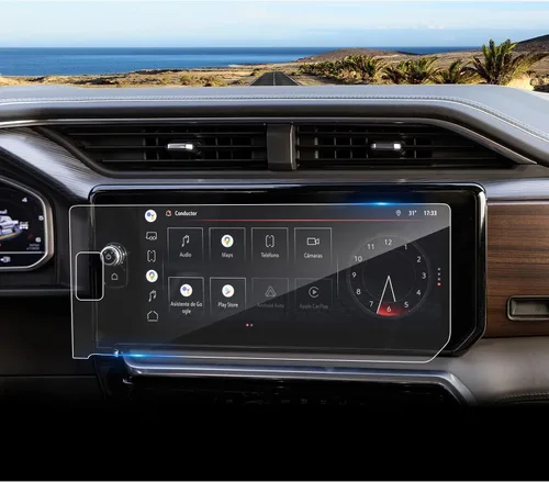 Vista 9 de Protector de pantalla GMC Sierra 1500 2022-2026, para Protector de pantalla Silverado 1500 2022-2026, panel de instrumentos de 12.3 pulgadas, vidrio