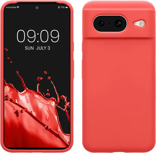 Vista 68 de kwmobile Funda compatible con Google Pixel 7 - Funda de silicona TPU con acabado suave - Piedra antigua