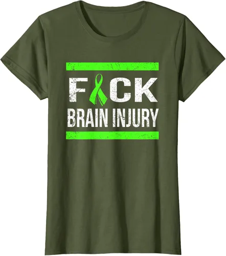 Vista 79 de Apoyo Daño cerebral Concienciación T Shirt, mujer L, Asphalt Negro