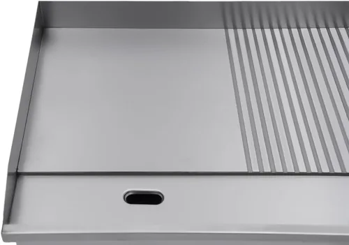 Vista 9 de Parrilla eléctrica comercial con parte superior plana, encimera de barbacoa de placa caliente, control de temperatura ajustable con 122~572℉(1600W