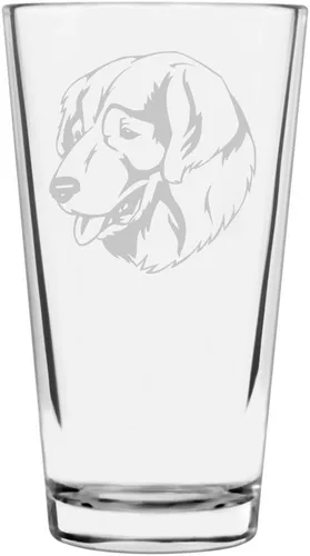 Vista 287 de Podenco Canario - Vaso de pinta de 16 onzas con temática de perro personalizado