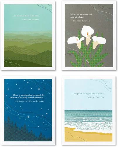 Vista 23 de Compendium Positively Green - Paquete de 4 tarjetas de aliento – Courage dear, heart (cuatro tarjetas en total, un diseño, con sobres)