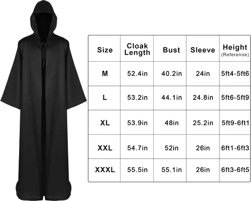 Vista 2 de Disfraz de guadaña de la parca para Halloween, disfraz de grito de plástico, capa con capucha para adultos
