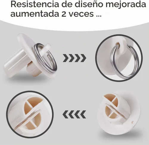 Vista 7 de Kit de tapa de extremo elástico para piezas de persiana enrollable Beige