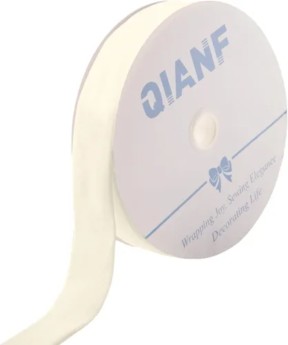 Vista 51 de QIANF Cinta de terciopelo, de 1-1/2 pulgada, carrete de 25 yardas (blanco)