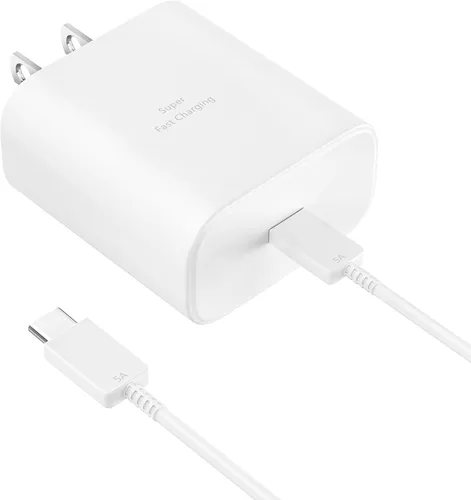 Vista 13 de Cargador súper rápido de 45 W, cable de carga USB tipo C de 6.6 pies con cargador de teléfono Android, bloque de carga rápida para Samsung Galaxy
