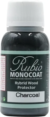 Vista 44 de Rubio Monocoat Protector de madera híbrido de 300 pies cuadrados - Chocolate Acabado de aceite de madera exterior, color y protección UV