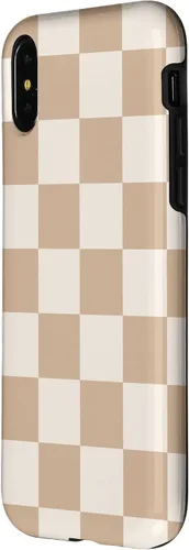 Vista 8 de Funda de tablero de ajedrez marrón beige claro para iPhone 14 Pro