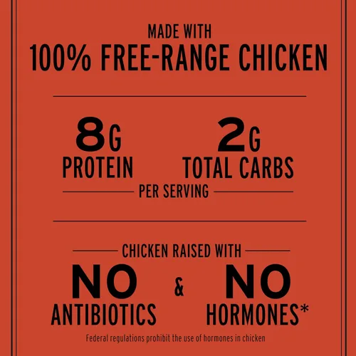Vista 3 de EPIC Tira de pollo, sriracha, apto para dietas cetogénicas, sin gluten, aperitivos proteicos, 0.8 onzas