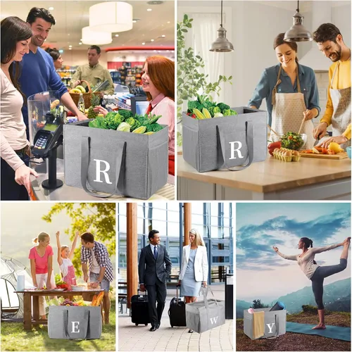Vista 5 de TRSODD Regalos del Día de la Madre para Madrina Regalos de Cumpleaños para Mujeres Mejor Madrina de Todos los Tiempos Bolsas de Compras