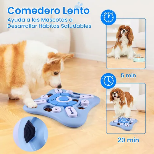 Vista 3 de Juguetes de rompecabezas interactivos para perros grandes, medianos y pequeños, inteligentes, juguetes de enriquecimiento para perros chirriantes