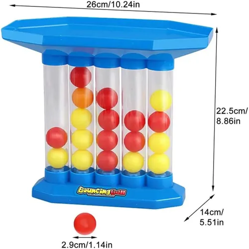 Vista 6 de Juego de pelota de rebote, juegos de fiesta familiar para adultos, saltando, conecta las bolas del mismo color seguido, juegos de mesa de mesa