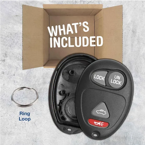 Vista 3 de keylessoption sólo el caso Keyless Entry Remote Key Fob Shell, Negro