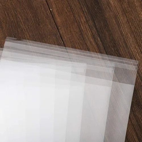 Vista 6 de Nobranded 50 piezas de bolsas de celofán transparentes de 17,8 x 25,4 cm con cierre autoadhesivo, bolsas de polietileno resellables de 2,8 mils