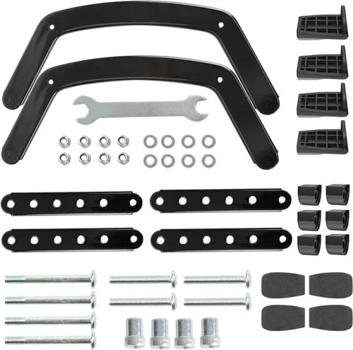 Vista 7 de HUANUO Kit adaptador universal de montaje VESA, adaptador no VESA para pantallas de monitor de 17 a 27 pulgadas a montaje VESA de 75x75