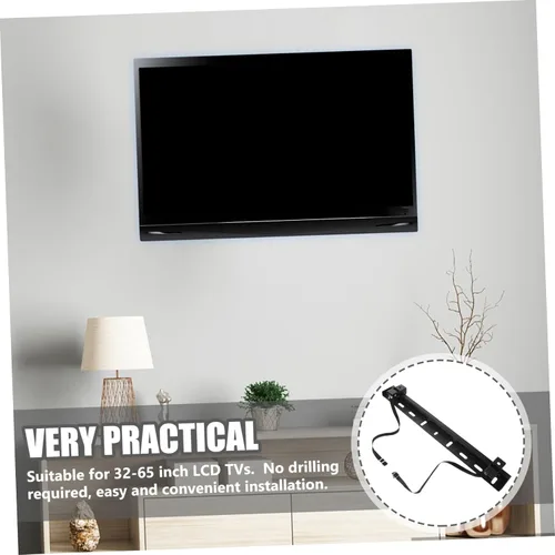 Vista 7 de Televisores LCD compatible fácil instalar sin taladro Tv soporte de pared 55 pulgadas soporte robusto en forma de L Como se muestra