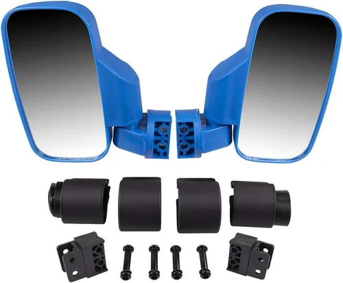 Vista 5 de NICHE Blue Offroad - Juego de espejo retrovisor lateral para vehículo utilitario lateral x lateral UTV con barra de jaula antivuelco Pro-Fit For