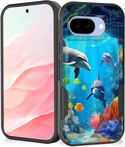 Vista 136 de Funda para Pixel 7a, resistente de doble capa híbrida de policarbonato duro de goma suave a prueba de golpes para Google Pixel 7A 6.1 pulgadas