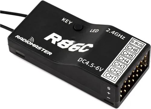 Vista 3 de RADIOMASTER Receptor PWM compatible con R86C 6CH Frsky D8 con Sbus