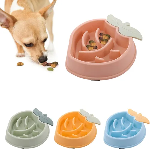 Vista 2 de Cuencos de alimentación lenta para perros con forma divertida, cuenco de alimentación interactivo para cachorros, respetuoso con el medio ambiente