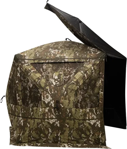 Vista 3 de Barronett Blinds® Pentagon™ Persiana de caza portátil de alta resistencia, persiana de cubo de 5 lados, tela de 600 denier, ventanas de perfil bajo