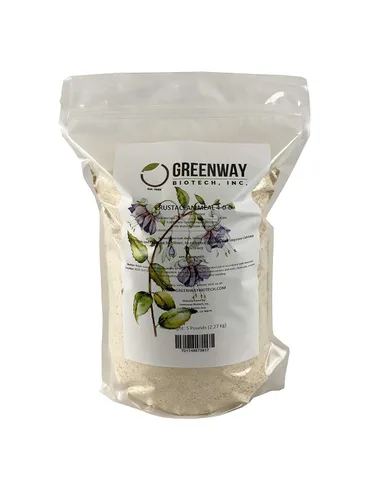 Vista 3 de Greenway Biotech, Inc. Fertilizante orgánico de comida de crustáceos 4-0-0 incluye 4% de nitrógeno, 12% de calcio y quitina de alto nivel, ideal