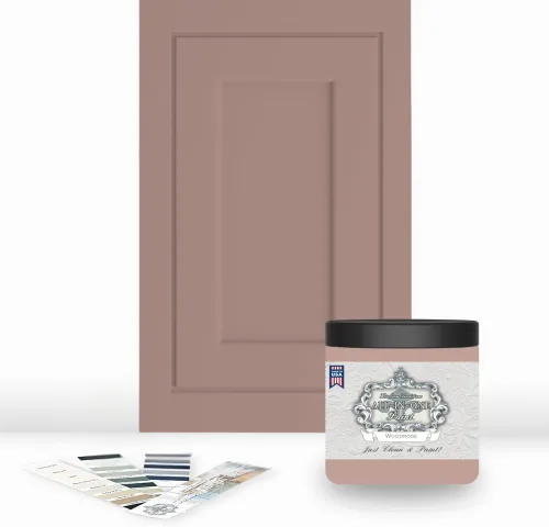Vista 17 de Pintura TODO EN UNO, Abbey (gris cálido), Muestra de 8oz - Pintura duradera para gabinetes y muebles. Imprimación y capa superior incorporadas,