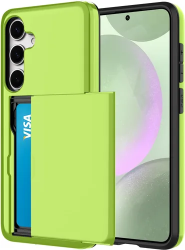 Vista 125 de Funda tipo cartera para Samsung Galaxy S22 con ranura para 2 tarjetas de crédito Funda a prueba de golpes Hybrid Heavy Duty Protection Armor Funda